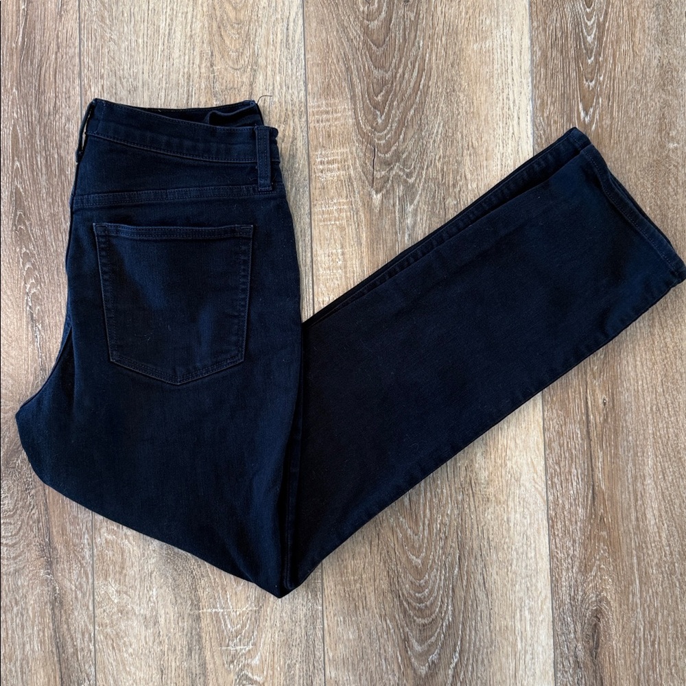 J. Crew Factory Essential Straight Jeans in black